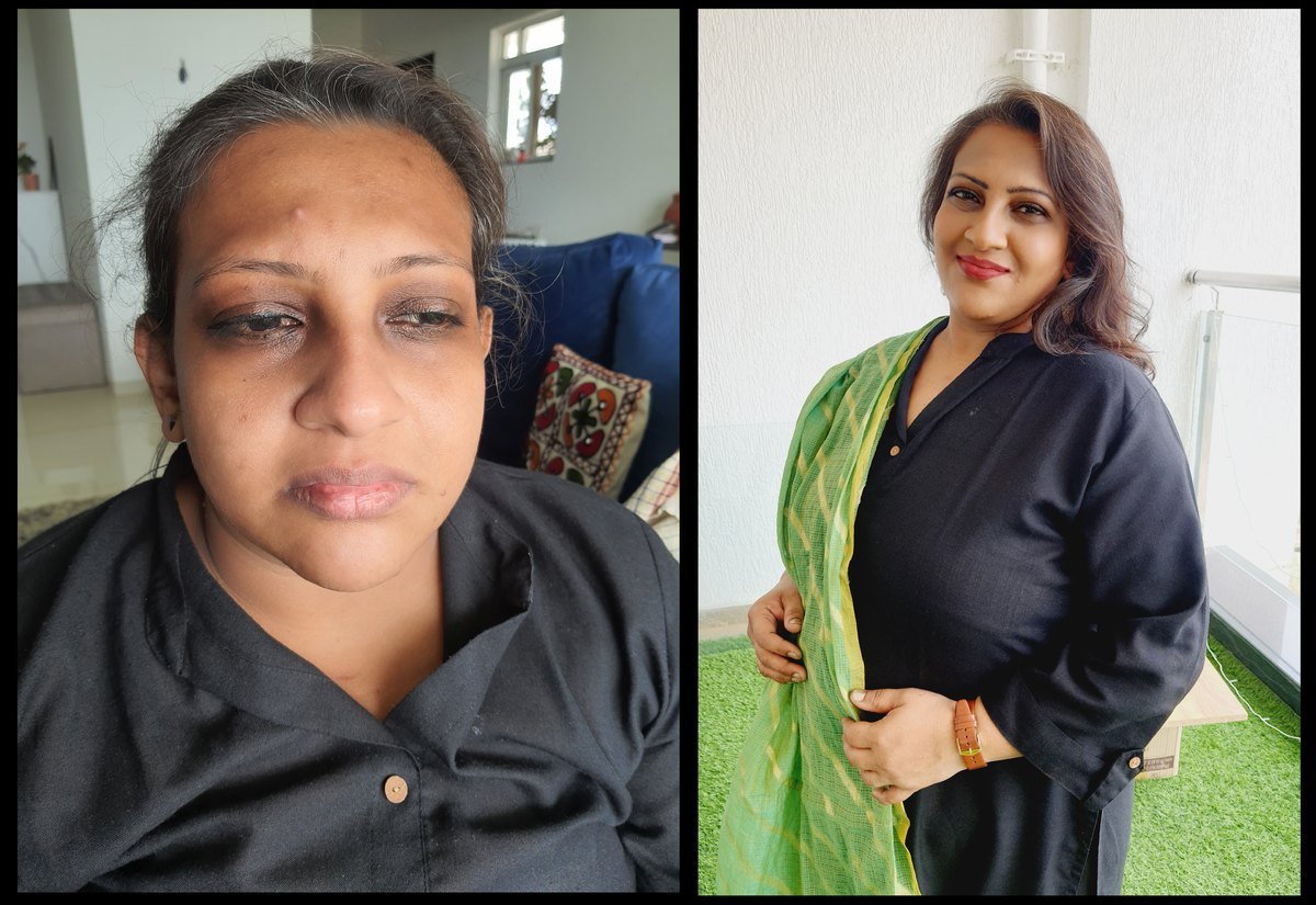 Bhavna before and after her image transformation