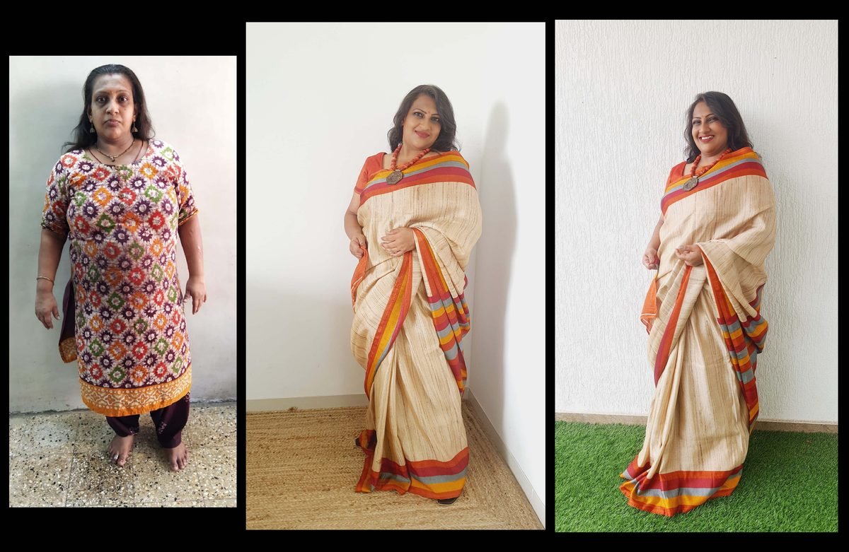 Bhavna, three looks